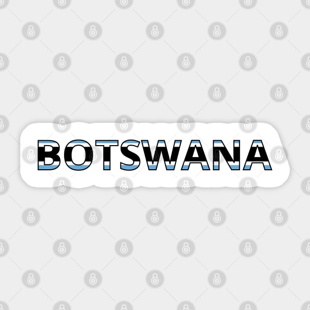 Drapeau Botswana Sticker by Pixelforma